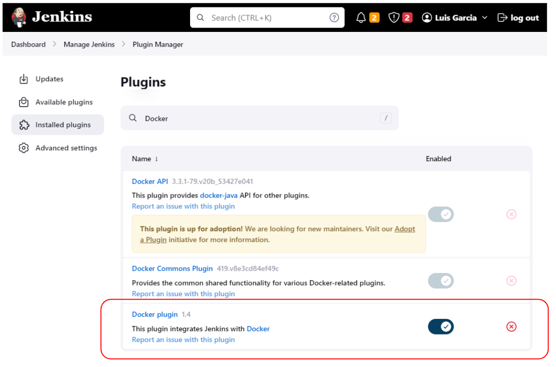 docker plugin
